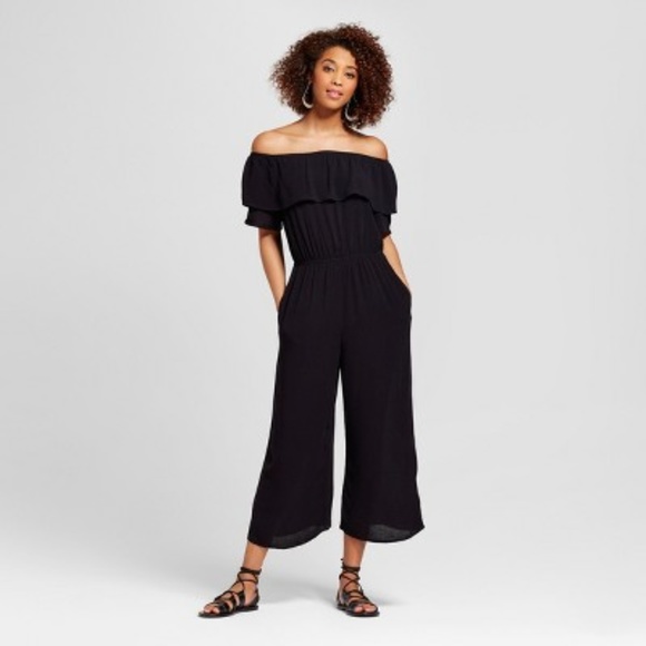 Target Other - Black Off-Shoulder Jumper